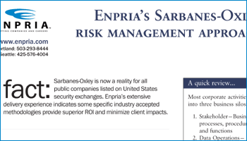 Enpria document on Sarbanes-Oxley