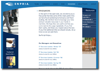 Enpria.com screenshot