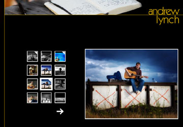 Screenshot of Andrew's photos